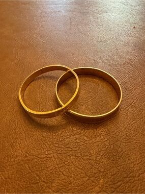 Gold-Tone Women's Bangle Bracelet Set